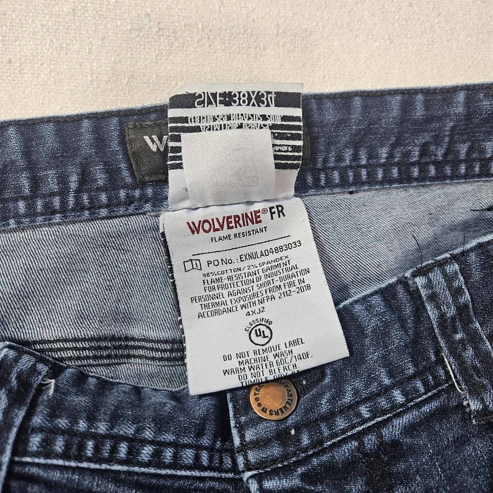 Wolverine FR Flame Resistant Jeans 38x34 - Picture 7 of 10